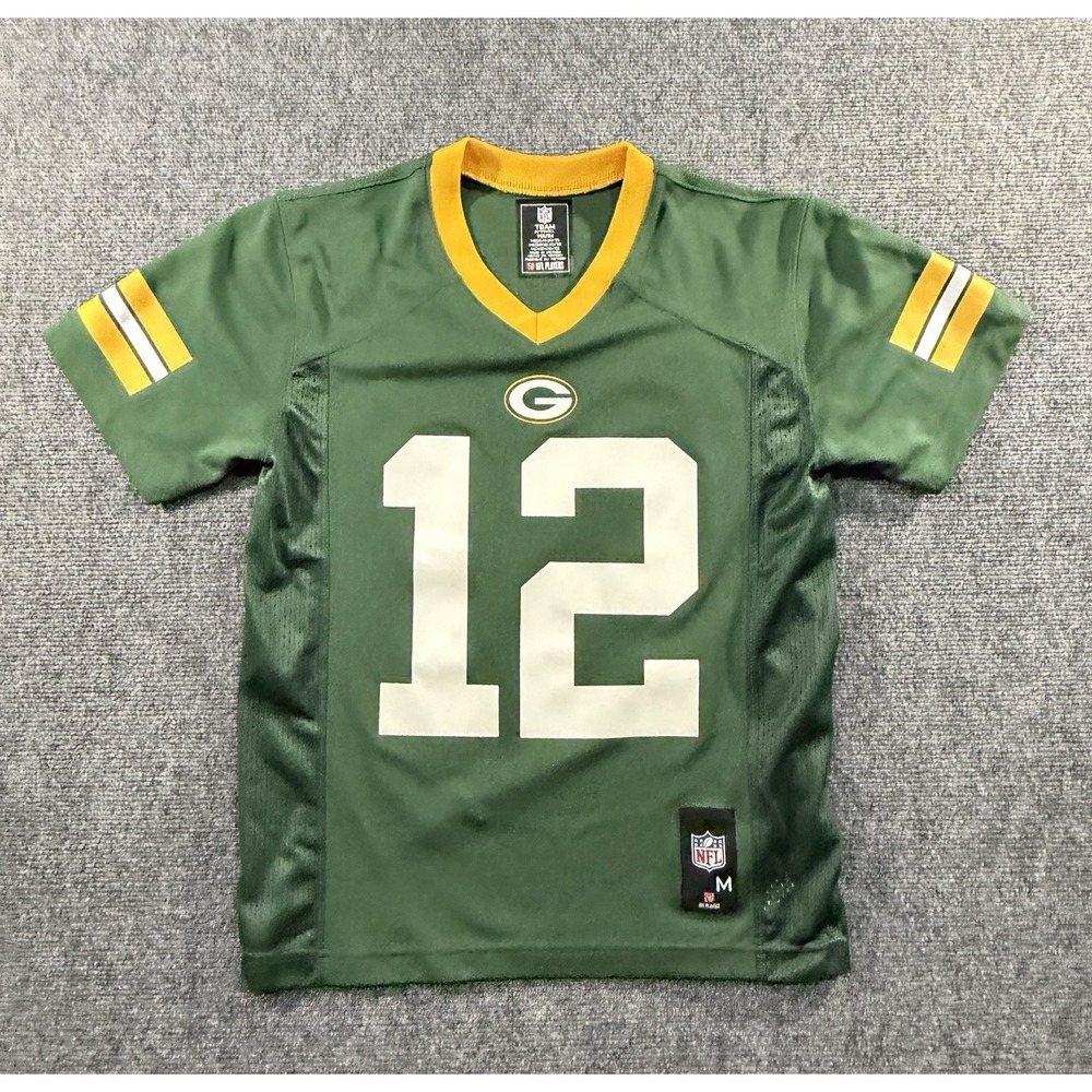 Aaron Rodgers #12 Green Bay Packers Jersey NFL Boys Youth Size M 10-12